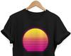 Vaporwave Sunset T-Shirt: Retro Synthwave Graphic Tee