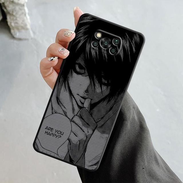Telefon Fall Für Xiaomi Poco X3 Nfc X4pro M3 C40 Für Mi 12 11 10 10t 8 Note10 Lite 11ultra 11t Pro F1 Anime Death Note L Licht