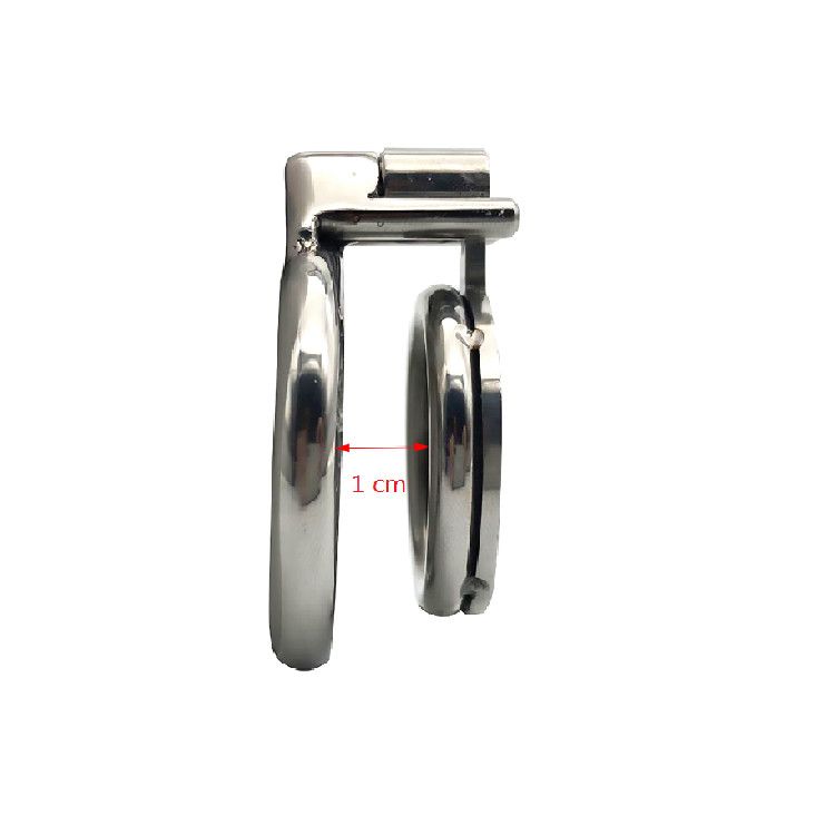 Male Slave Super Mini Chastity Cage Stainless Steel Chastity Device Penis Cage Cock Ring with Lock Sex Toys for Men