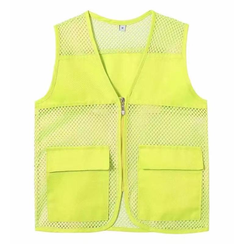 Custom Breathable Mesh Vest with Logo for Volunteer and Promotional Activities