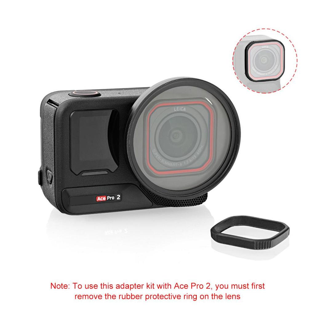 PULUZ Fat Cow Camera Lens Filter Kit for Insta360 Ace Pro2 (UV Filter + Lens Cap)