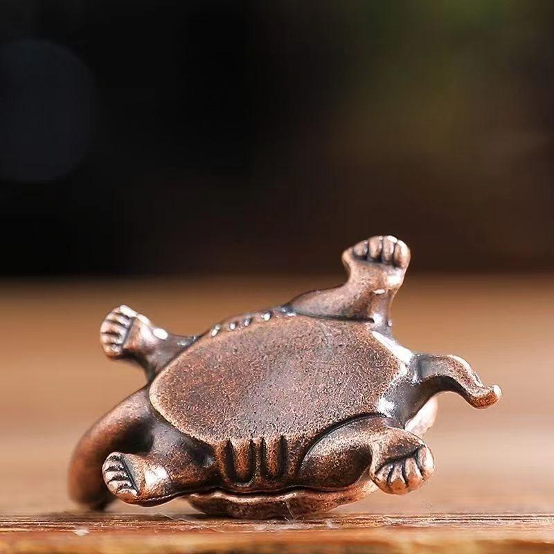 Retro Home Furnishing Fragrance Insert Indoor Aromatherapy Furnace Antique Tortoise Line Block Zen Tea Ceremony Holder Rack