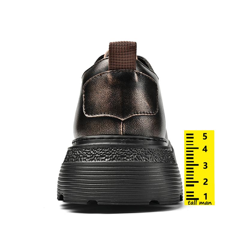 Oxford Schuhe Business Herren Hochzeit Lederschuhe Herren Elevator Höhenerhöhung 5cm Übergröße 38-46