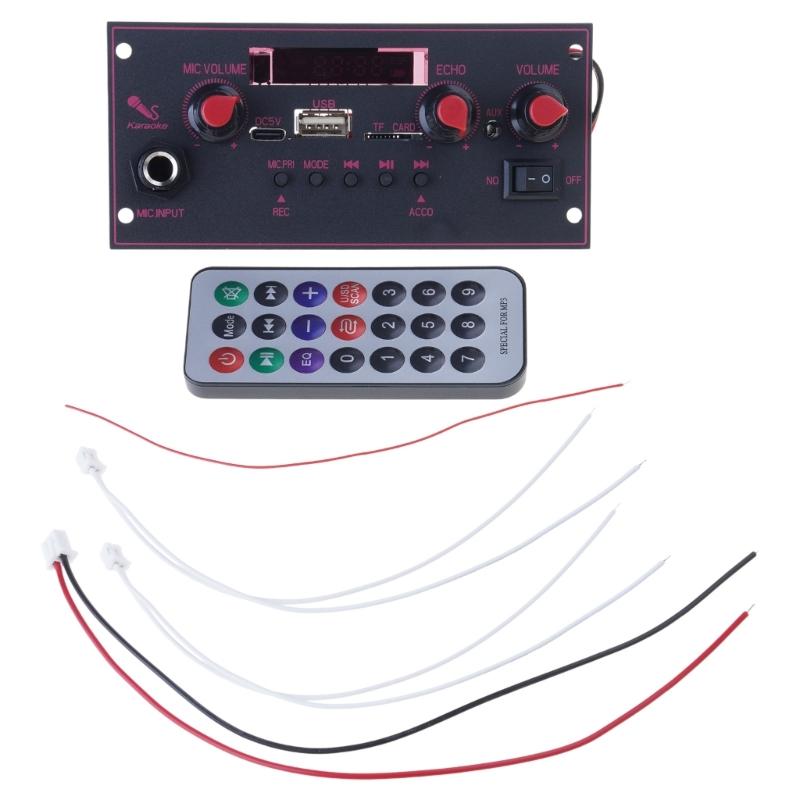 

Плата MP3-декодеров с поддержкой Bluetooth 5.0, усилители 2x10 Вт, плеер 5 В, модуль для DIY MP3-плеера, автомобильный радиомодуль, запись через USB 1