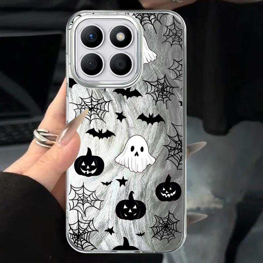 

Soft Cover Phone Case for Honor X9c X7b X8c 200 400 Lite 200 Pro X9a X8a X9b X8b Cartoon Halloween Happy Ghost Honor X8c