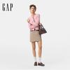 Gap Women's Embroidered Logo Contrast Button Knit Cardigan Sweater