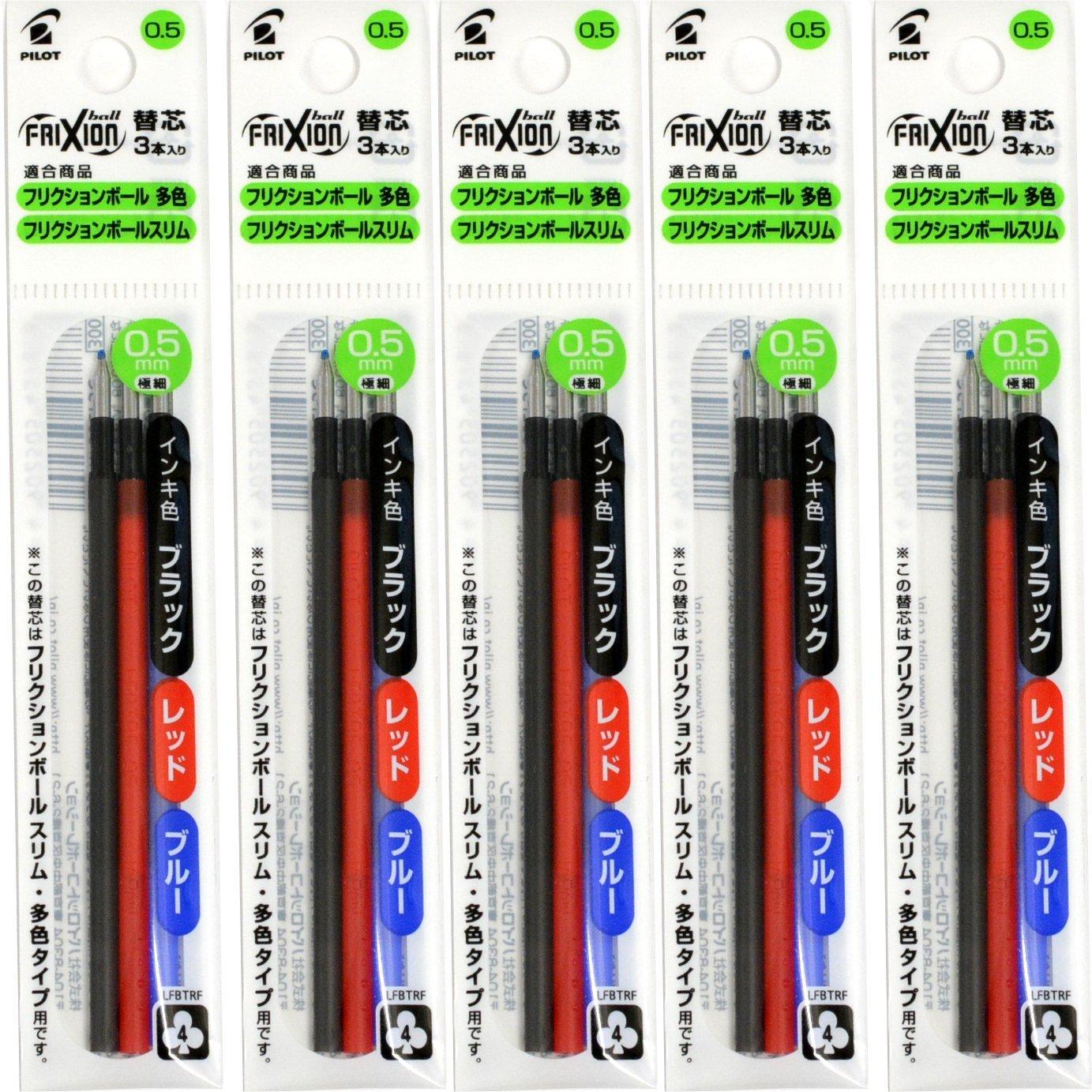 

Пилот Многоцветный Стержень Frixion Ball Slim LFBTRF30EF3C x 5 3 цвета x 5 упаковок 0.5мм