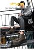 Men's Cowhide Lace-up Martin Boots - Winter Thick Sole, Outdoor Casual, Height-increasing Mid-top Work Shoes