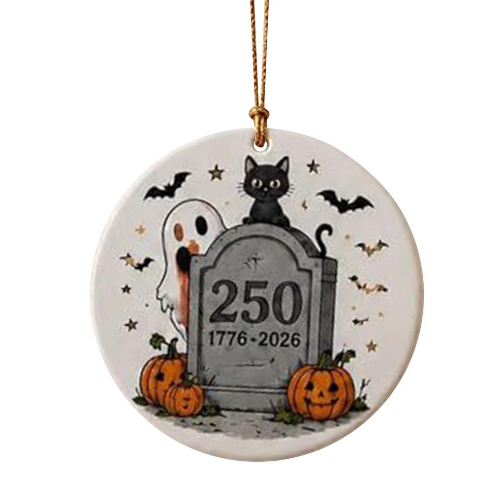 Halloween Acrylic Ornaments - 2D Flat Hanging Decor for Home, Party and Holiday Decorations