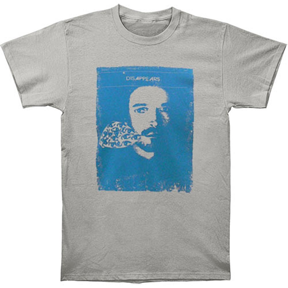 Men s Disappears Cyan Eyes To Mouth Slim Fit T-shirt X-Small Grey 4XL