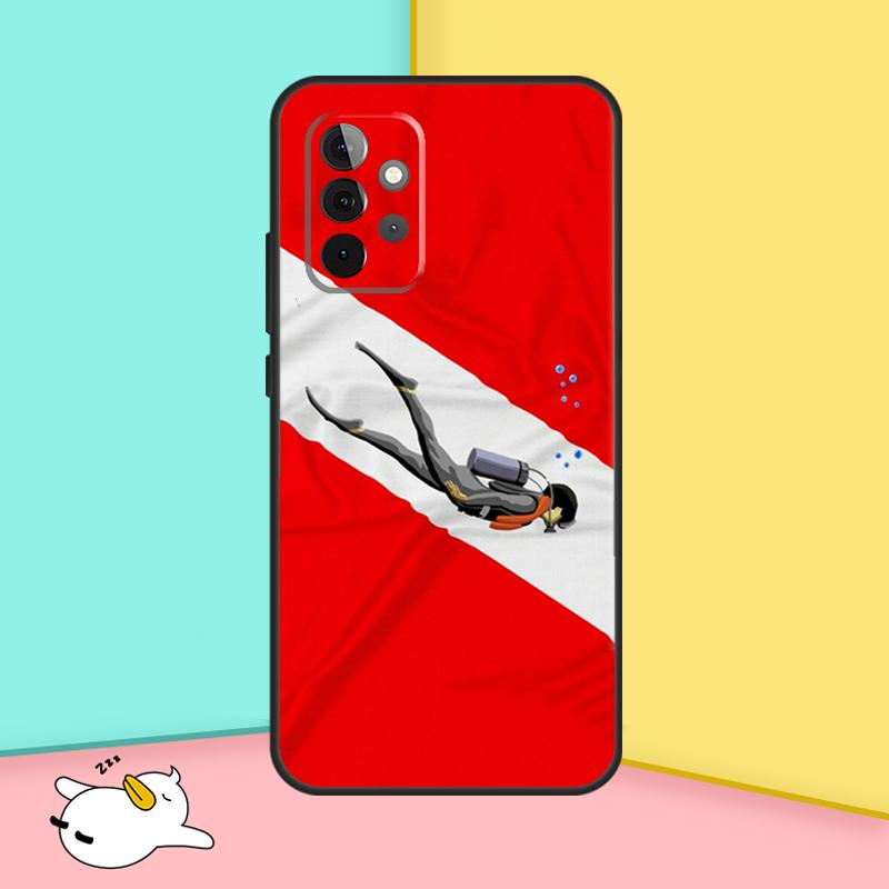 

Diver Down Diving Flag Case For Samsung Galaxy A36 A56 A16 A33 A13 A23 A52 A32 A12 A54 A34 A14 A53 A15 A35 A55 A17 Samsung A24 4G