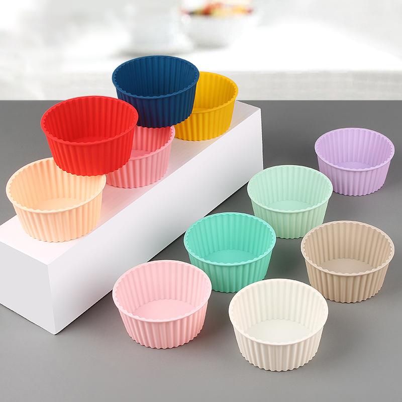 2Pcs Silicone Cake Mold For Muffin Cupcake Baking Food Grade Silicone Bagels Pan For Baking Non Stick Mini Cupcake Mould