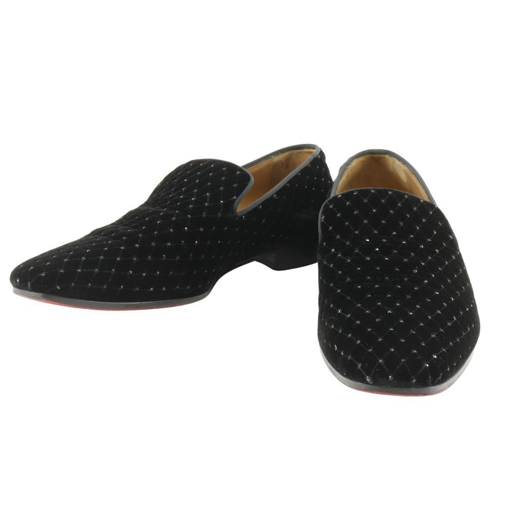 

Christian Louboutin quilting Dress shoes black Velor mens Used