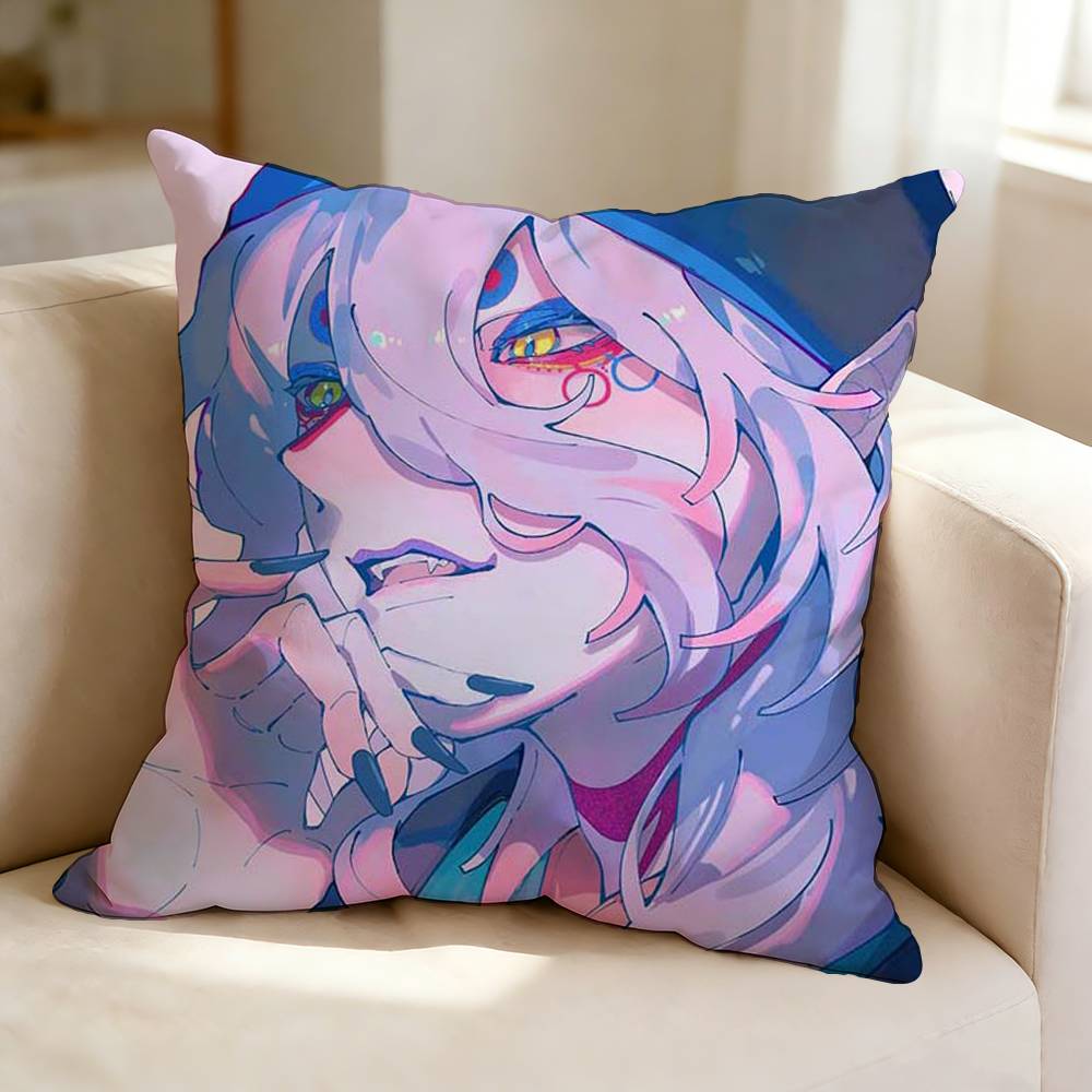 Anime MMononoke Cool KKusuriuri Square DoubleSided Printed Pillow Case Bedroom Bedside Pillow Sofa Cushion Cover