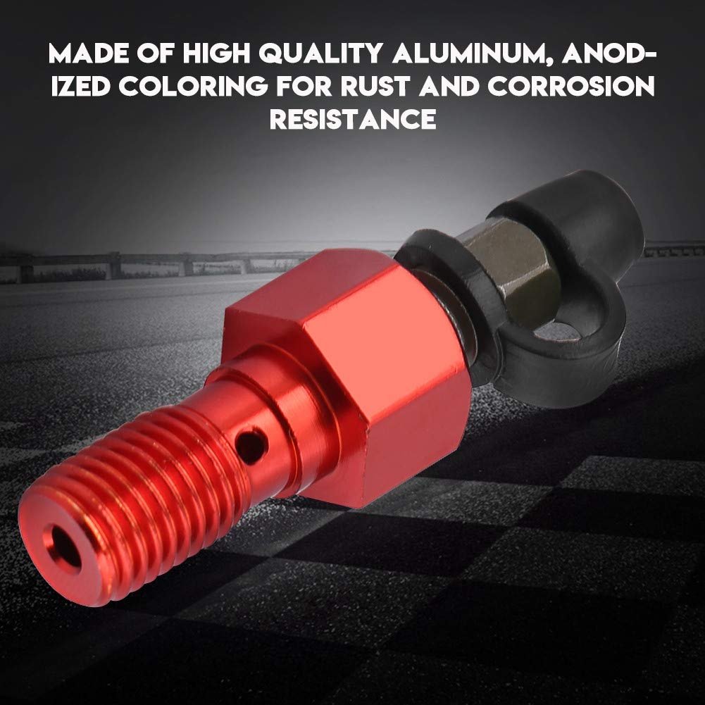 Banjo Bolt Nipple for Motorcycle, Motorcycle Banjo Bolt, Brake Master Bleed Screw, Aluminum Material,