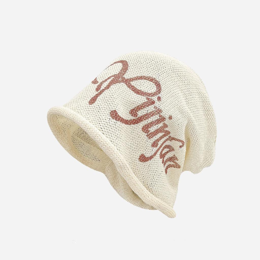 Wasteland Wind Desert Wear Cold Hat Stack Hat Summer Thin American Hat Women'S Crimped Knitted Hat