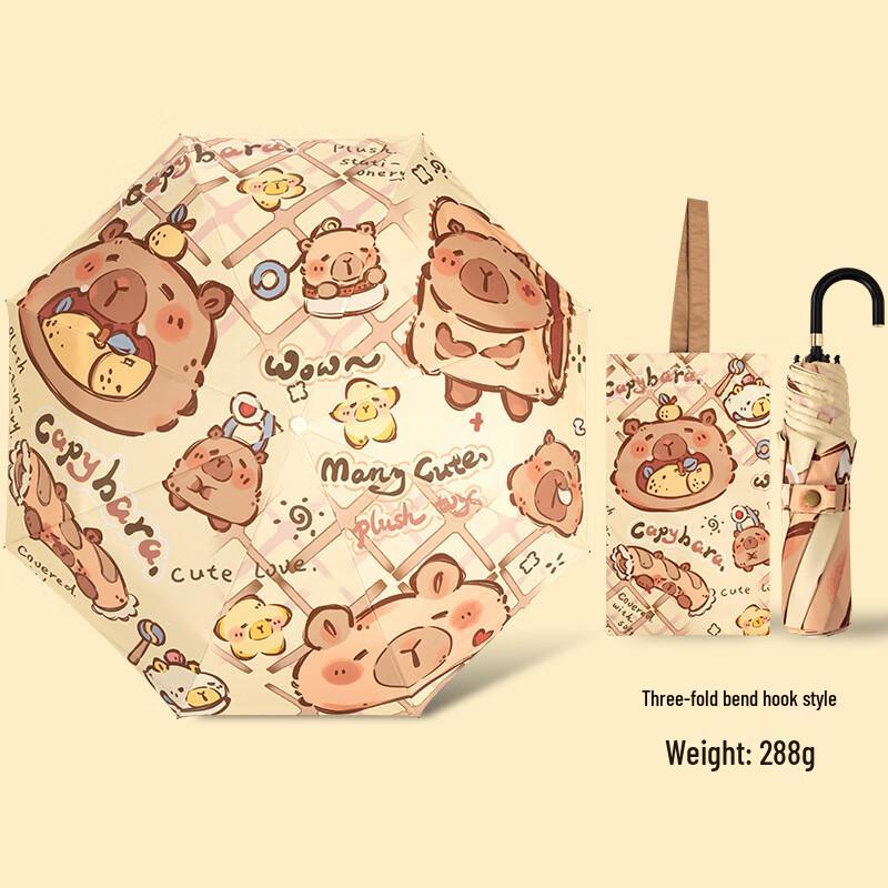 Lilang Manual Folding Sun and Rain Umbrella