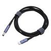 28V 5A 140W Type C to DC5.5x2.1mm 5.5x2.5mm Male Power Cable PD Charger Braided