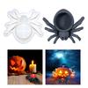 DIY Silicone Candle Holder Mould Handmade Big Spiders Mirror Candlestick Mold for Teas Wax Cup for Blessing Ceremony