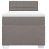 Vidaxl Letto Continentale Con Materasso, Taupe, Tessuto, 90X200 Cm