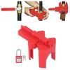Width Adjustable Ball Valve Lock 38mm Safety Lock Set for Industrial Chemical Electrical