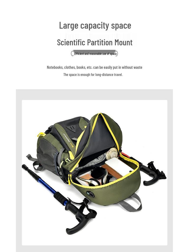 Lightweight Multi-Functional Backpack for Cycling, Hiking, Camping & Mountaineering