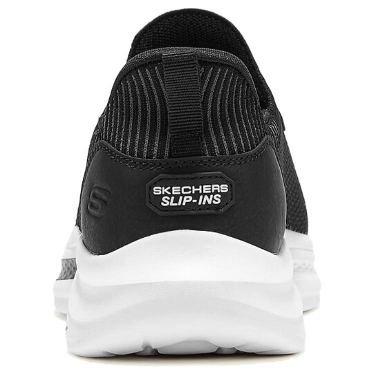 Skechers Street Wear Men Black Low Top Casual Shoes Slip On Mesh Comfortable 211086-BKW