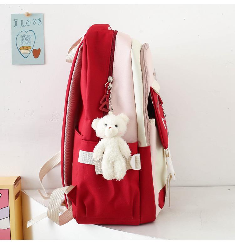 Schoolbag Female Junior High School Student Backpack Student Large Capacity Schoolbag