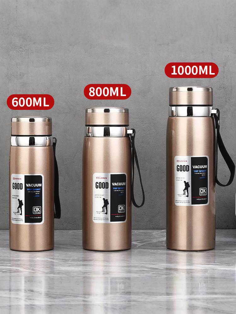 1000ml 316 Edelstahl Tragbarer Outdoor-Thermosbecher für Männer und Frauen - Große Kapazität Geschäfts-Tee- oder Wasserbecher