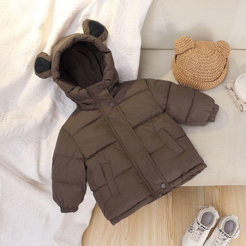 

2-8 лет Детские Утепленные Теплые Куртки Детская Верхняя Одежда Холодная Зима Плюшевое Толстое Пальто для Малышей Мальчиков Девочек Хлопковые Пальто 140cm