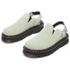Dr Martens Zebzag Mules Piattaforma Slingback in Pelle Scamosciata Unisex Verde Salvia 31937300