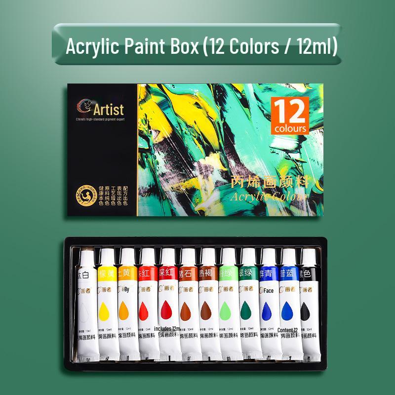 Kids' Acrylic Paint Set: Non-Toxic, Washable, Waterproof, Sun-Protected, Colorfast for Doodling & Textile Art