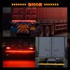 Catland Flowing LED Strip Sequential Turn Tail Warning for Large and Work Amber and with Flowing Turn Brake and Daytime Running Waterproof Silicone