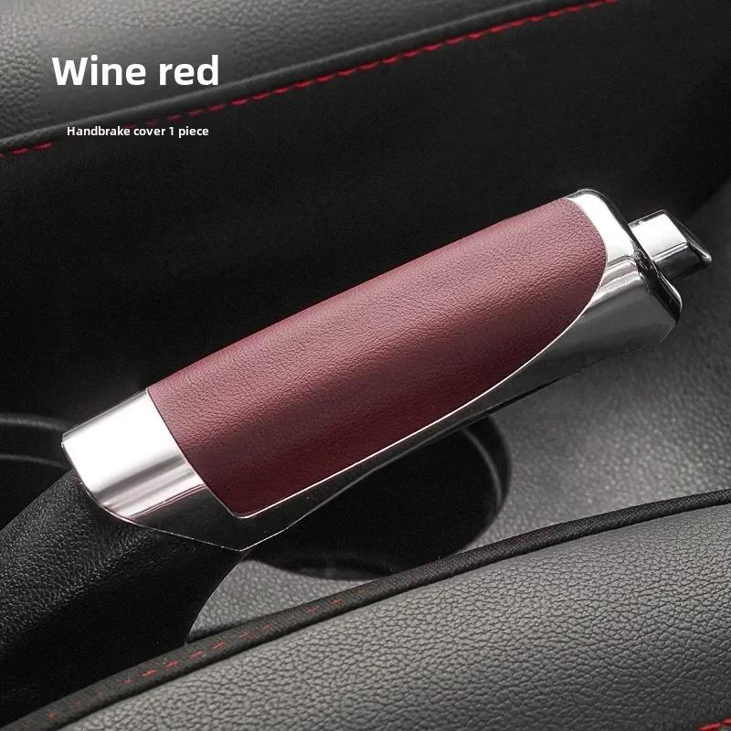 

Ручки ручного тормоза автомобиля Защитный чехол Чехол стояночного тормоза Защитный чехол для рычага переключения передач Украшение Стильный декоративный чехол Аксессуары для салона автомобиля красный