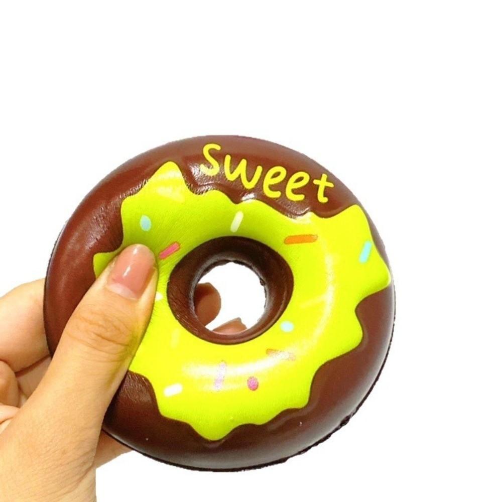 Soft Rubber Egg Donut Squeeze Toy Oversized Size Fidget Toy Rubber Pressure Toy for Kids Adults