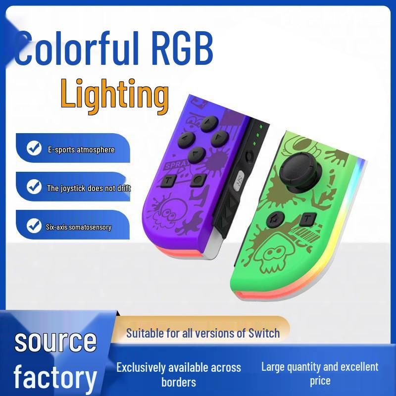 Colorful RGB Switch Joy-Con Controller with Vibration & Six-Axis Gyroscope
