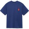 SS23 Heart T Shirts Men's Navy Blue Crew Neck Moderate 3ATSH0133-43NYS