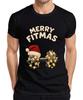 Frohe Fitmas Fitness Hantel Weihnachtsgeschenk Lustiges Herren T-Shirt-