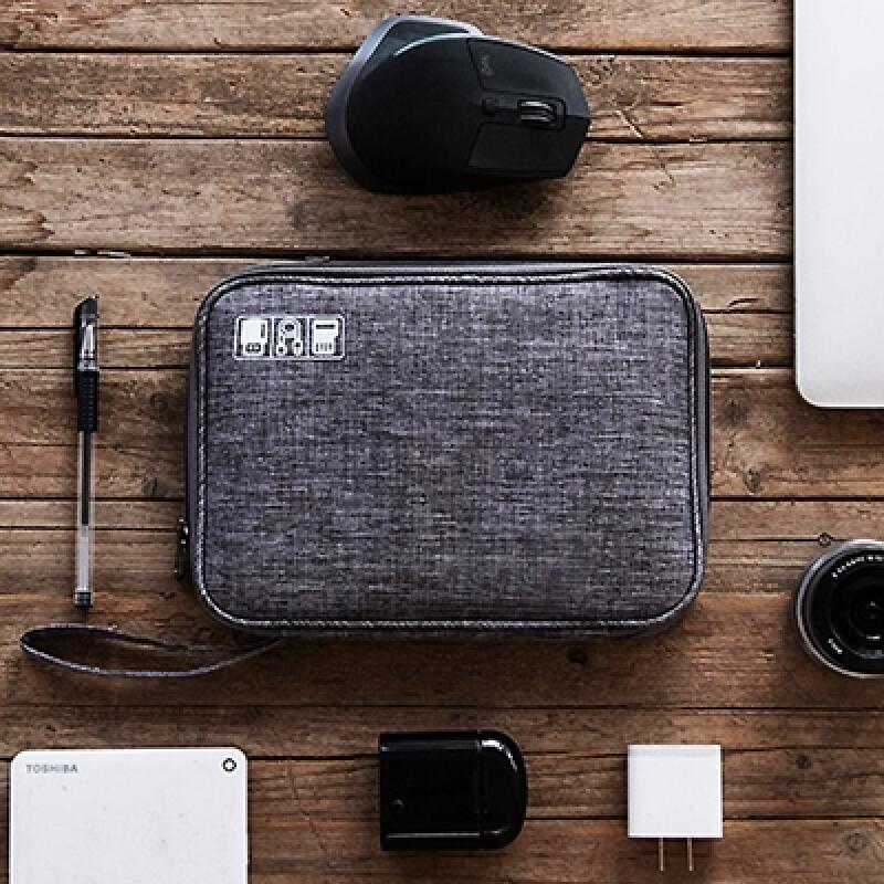 Soft Multipurpose Multi-Cable Pouch Small