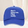 Dont Scare Me I Fart Easily Funny Baseball Cap Cool Summer Trucker Hat for Women Unisex Casual Sunhat
