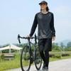 Men's Quick Dry Raglan Sleeve Long Sleeve Round Neck Sports T-shirt