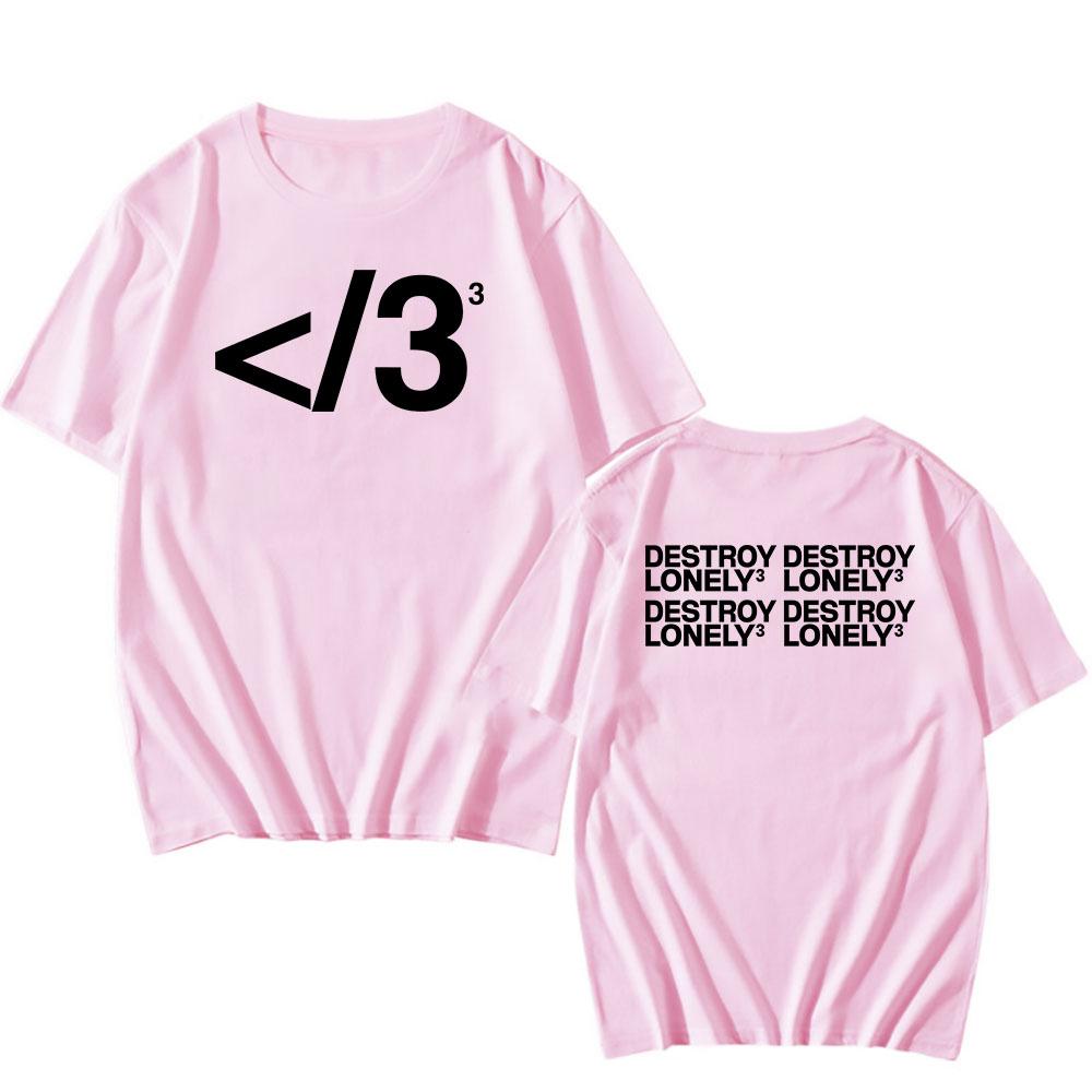 PAIN PASSION AUDIO Destroy Lonely T-shirt Cotton Short Sleeve Male Tshirts Streetwear Unisex Loose Fashion Men Women T Shirt Tee