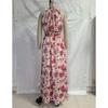 Elegante Vestito da Donna Stampato Moda Estiva Senza Maniche Lungo 2026 Nuovo