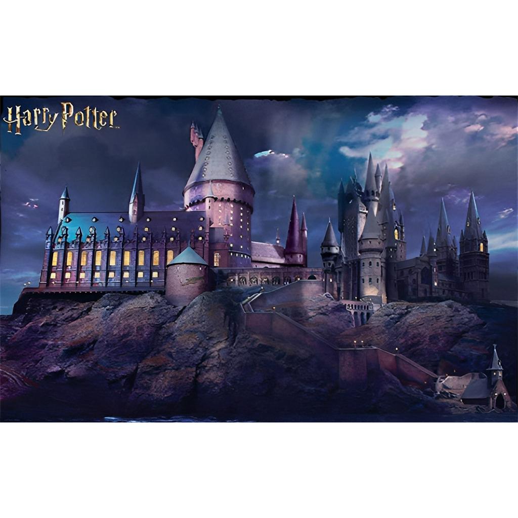 Zamek Harry'ego Pottera Magia Diamentowe Malowanie Sztuczna Mozaika Haft Krzyżykowy Łazienka 5D DIY Wzór Artystyczny Tworzenie