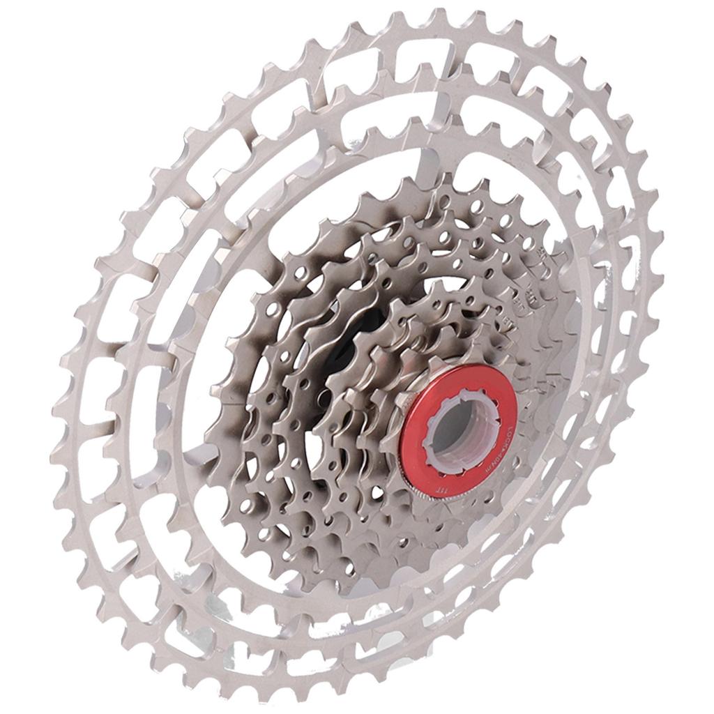 Mountain Bike Freewheel Bicycle Split Structure Hollow 46T Cassette Flywheel Silver10 Speed 46T