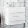 VidaXL Bathroom Vanity Cabinet with Integrated Basin, Under-Sink Cabinet, Storage Cupboard, Organizer of 3278764