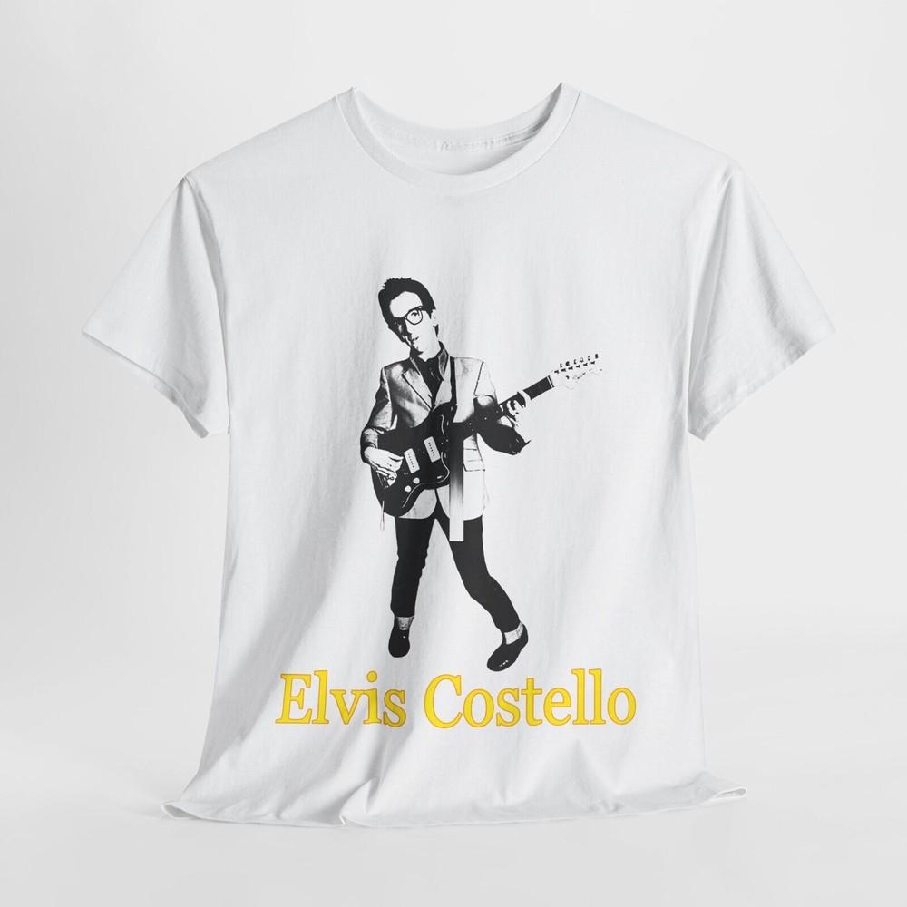 Elvis Costello Shirt, Elvis Costello T Shirt 90s Inspired Design Unisex T-Shirt XXXL