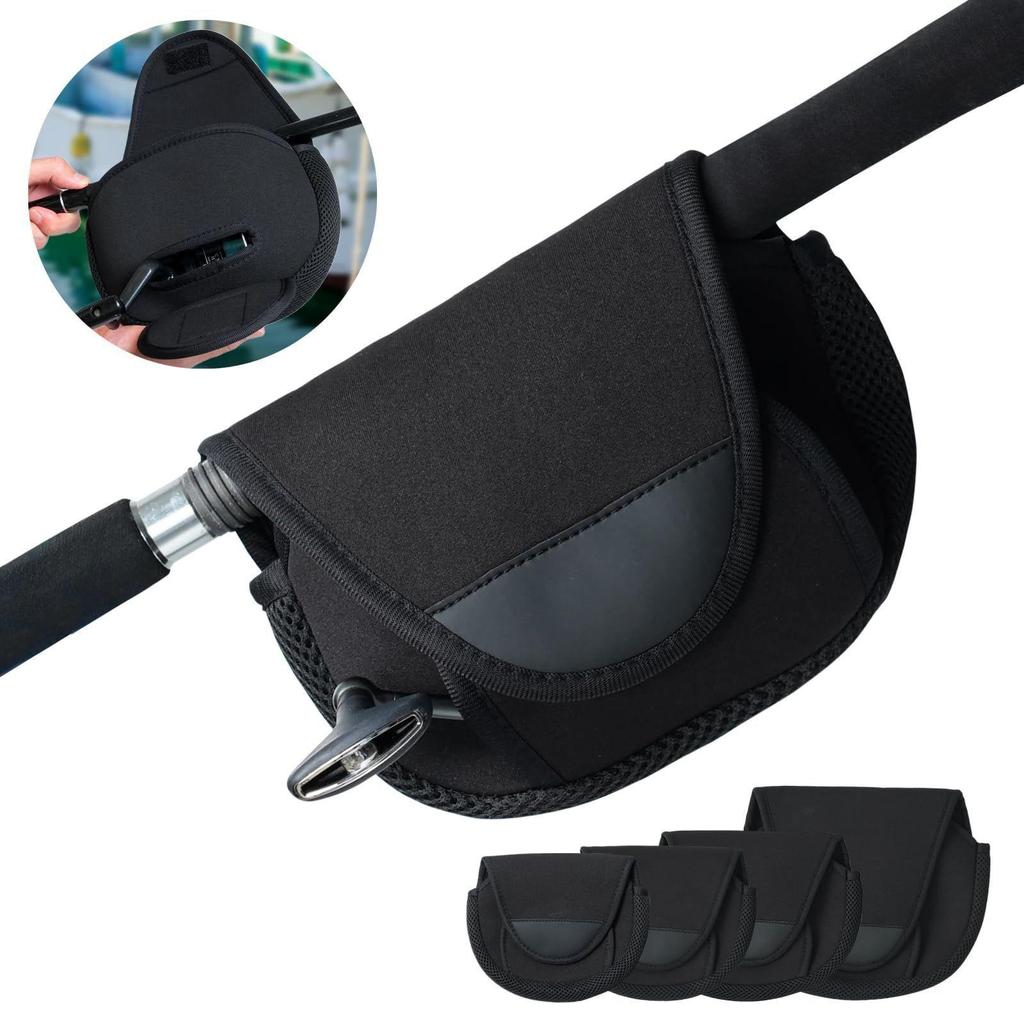 Used WeBirth Reel Cover Spinning Bait Electric Neoprene Material 4 Sizes to Choose from Simple Design Easy to Store and Take Out Reel Case Shimano