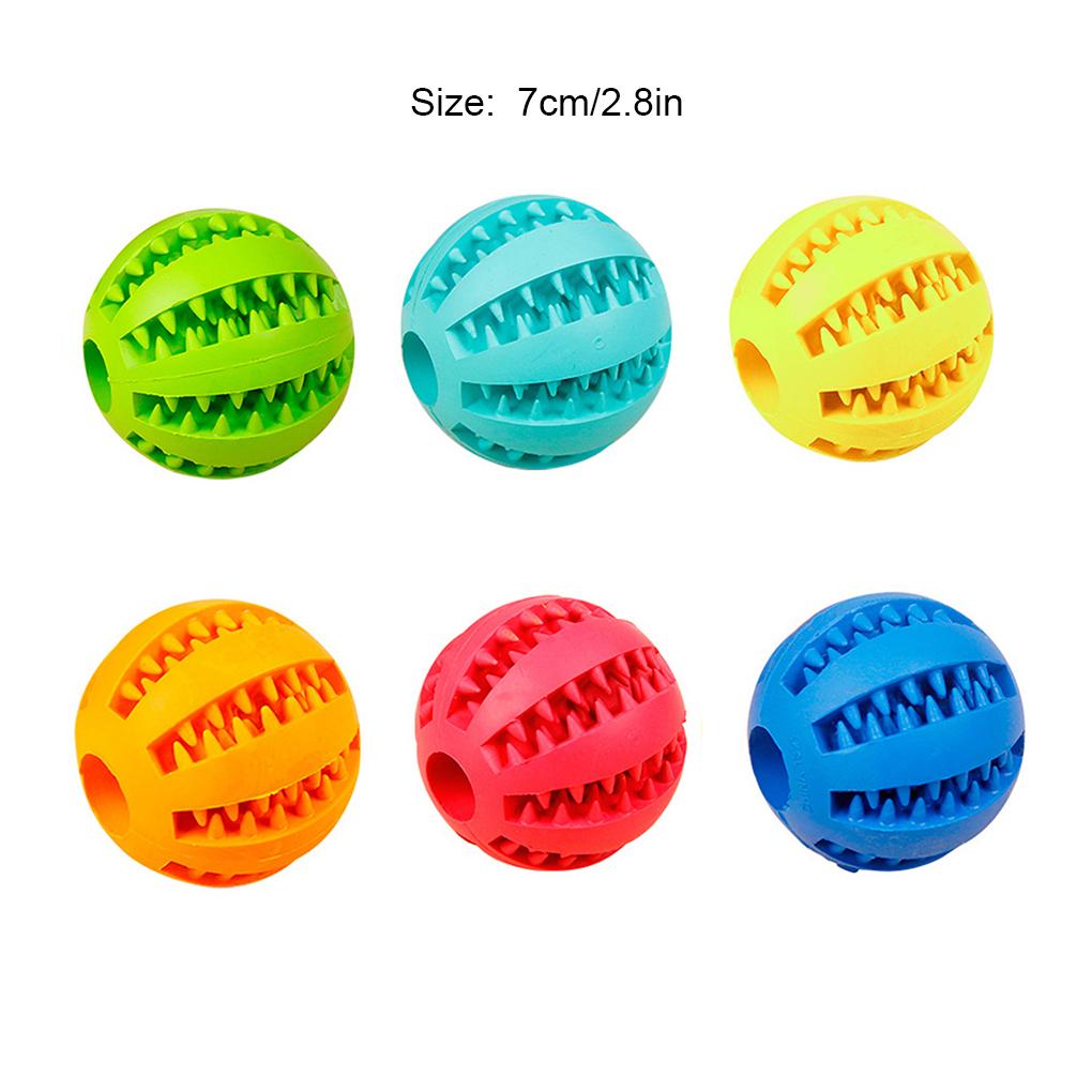 Pet Toys Extra-tough Rubber Ball Funny Interactive Elasticity Ball Dog Chew Toys Cleaning Ball