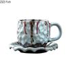 Classical Kiln Porcelain Mugs Hammer Pattern Cup Dining Table Coffee Mug Milk Cups Afternoon Tea Teacup Fruits Juice Container